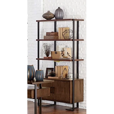 Contemporary Bookcase with Cabinets